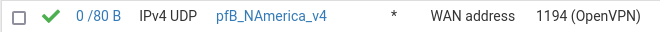 pfSense OpenVPN Firewall Rule